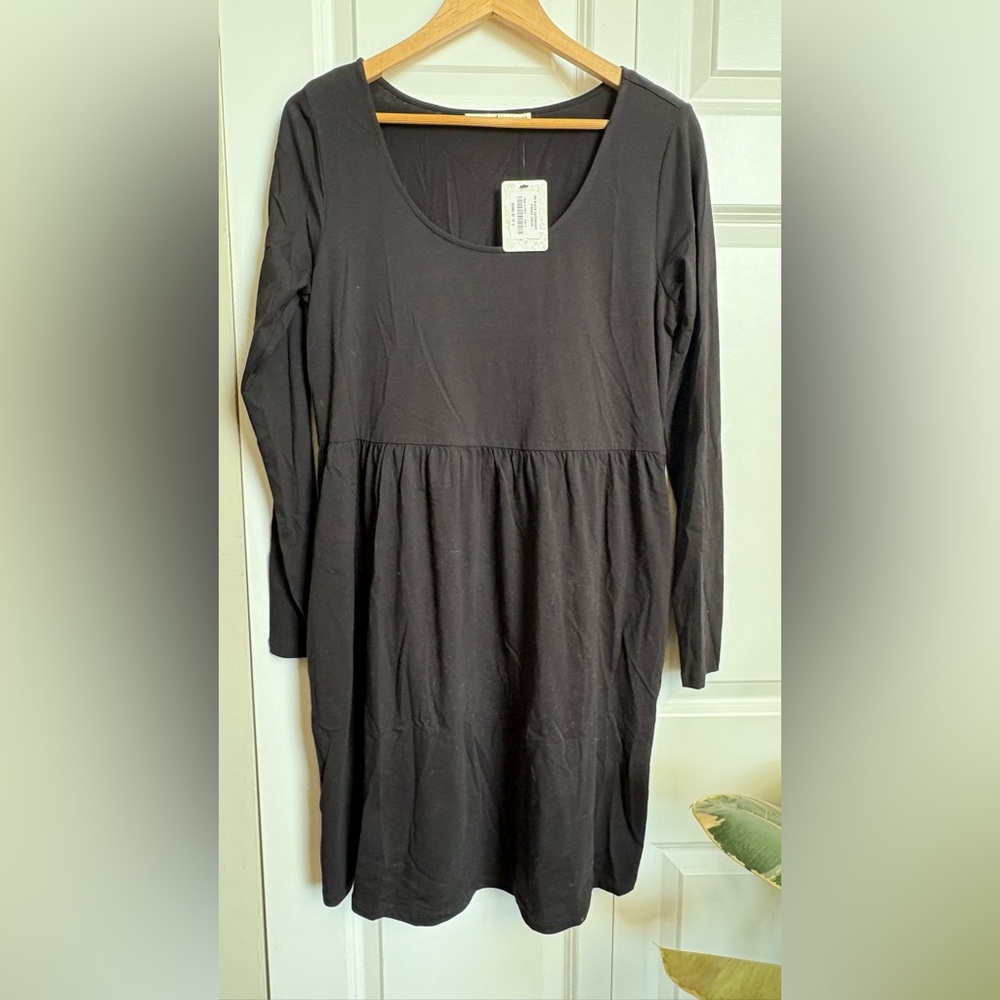 NWT Peruvian Connection / Charcoal Pocket Dress / M